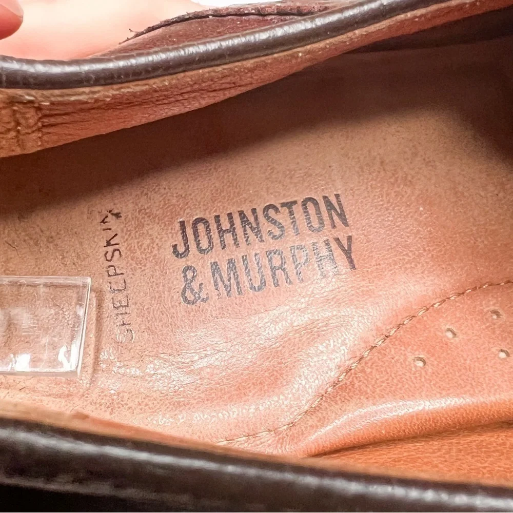 Johnston & Murphy Brown Leather Oxfords Dress Shoes Size 10 Men’s
